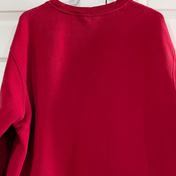 Aeropostale Men's Crewneck Sweatshirt Size Large, Red, "Aeropostale 87", Y2K Era - Picture 8 of 11